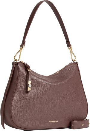 Coccinelle Womens Shoulder Bag Nory Berry Leather Bovine
