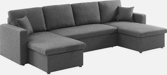 Sweeek Sof&aacute; Cama Panor&aacute;mico En Tela, 4 Plazas
