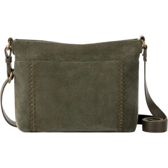 The Sak Melrose Crossbody Leather Bag in Moss Suede at Nordstrom