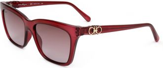 Ferragamo Ferragamo Womens 55 mm Red Sunglasses