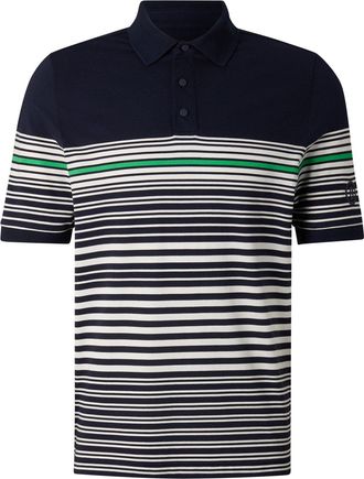 Bogner Jannes polo shirt for men - Navy blue/white/green - XXL