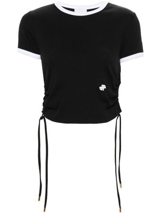 Patou ribbed-knit cut-out T-shirt - Black
