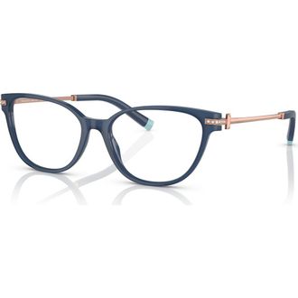 Tiffany & Co. 52mm Cat Eye optical glasses in Blue at Nordstrom