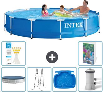 Intex Piscina Con Estructura Redonda - 366x76 Cm - 7-piezas S140