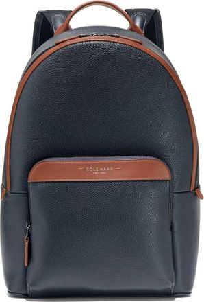 Cole Haan Damon Backpack in Navy Blazer/New British Tan at Nordstrom
