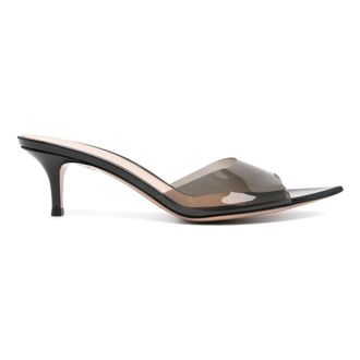 Gianvito Rossi Heeled Mules, female, Black, Size: 7 1/2 US Elle 55