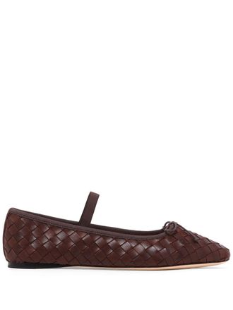 Loeffler Randall Ballerine con design intrecciato - Rosso