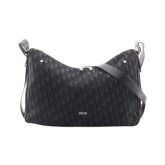 Dior Pre-owned Slider Canvas Leather Shoulder Bag - Heren - Pre-owned - Zwart - Maat: ONE Size Leer