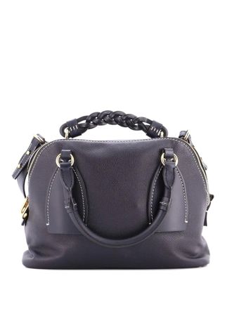 Chloé Daria Bag Leather Medium shoulder bag - women - Calf Leather/Leather - One Size - Black