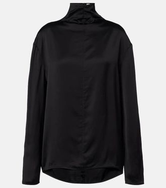 Toteme Turtleneck satin top