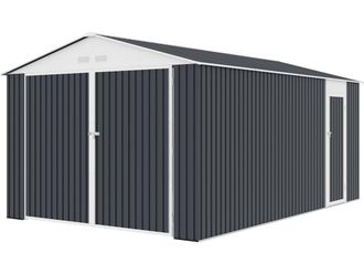 Habitat et Jardin Garage In Metallo houston 15,36 Mq - Antracite