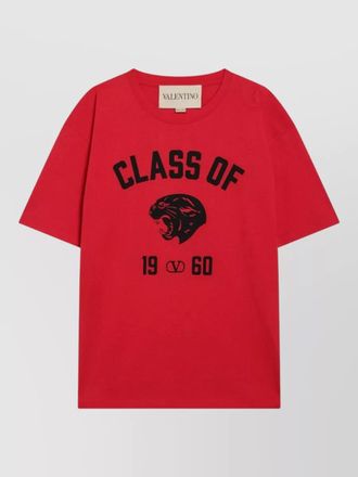 Valentino panther graphic crew neck short sleeve t-shirt