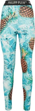 Philipp Plein Jogging Leggings Stones Pineapple Skies - Dames - Leggings - Veelkleurig - S - Polyester - Broeken