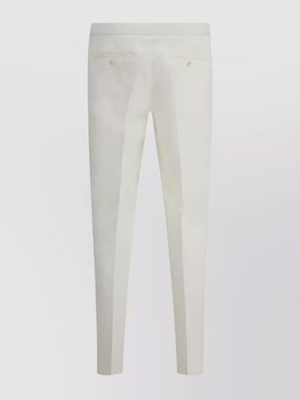 Brioni high waist cigarette cut trousers