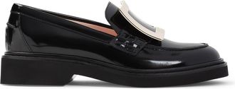 Roger Vivier Black Rangers Calf Leather Loafers-Donna