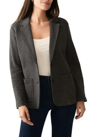 Faherty Inlet Cotton Blend Knit Blazer in Black Sky at Nordstrom Rack, Size X-Large