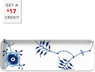 ROYAL COPENHAGEN Blue Fluted Mega Oblong Dish With $17 Credit