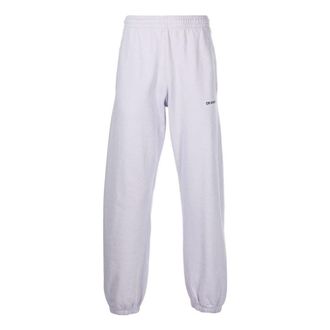 Off-white Mens Off-White SS22 Iconic Twill Printing Sports Pants/Trousers/Joggers Version Light Grey OMCH029F22FLE0043610