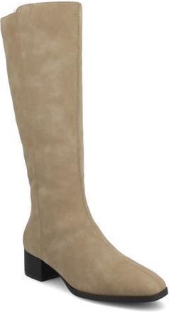 Journee Collection Devri Tall Boots in Greige at Nordstrom Rack, Size 6.5 Regular Calf