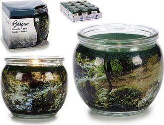 Bigbuy Juego De 12 Velas Arom&aacute;ticas En Vaso - Flor De Sauce