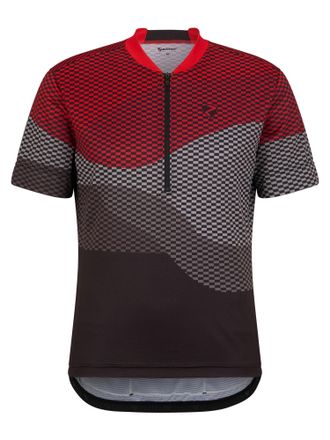 Ziener Radtrikot ZIENER NEMIC-Z, Herren, Gr. 46, rot, Obermaterial: 100% Polyester; Obermaterial 2: 90% Polyester, 10% Elasthan, Trikots Radtrikot
