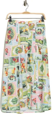 Daniel Rainn Button Front Skirt in R014 Multi at Nordstrom Rack, Size X-Large