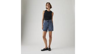 Levi's 501 Mid Thigh Shorts - Womens - 23 - Blue