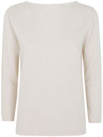 Fabiana Filippi Sweater Boatneck Lurex Platinum