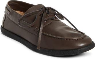 The Row Novus Boat Shoe in Vintage Brown at Nordstrom, Size 7.5Us