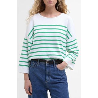 Barbour Kayleigh Sweater in Cloud Kelly Green at Nordstrom, Size 10 Us