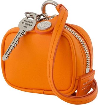 Acne Studios Womens Shoulder Bag Orange Calfskin
