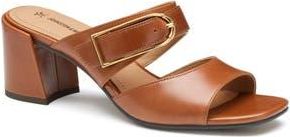 Johnston & Murphy Everly Buckle Slide Sandal in Cognac Calfskin at Nordstrom Rack, Size 6.5