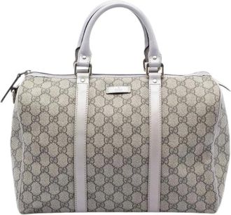 Gucci Pre-owned Handbags, female, Beige, Size: ONE SIZE Pre-owned Fabric Travel Bag
