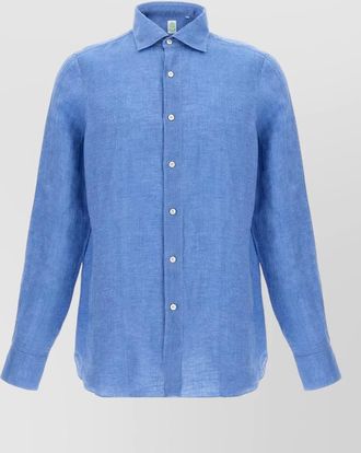 Finamore linen long-sleeve shirt