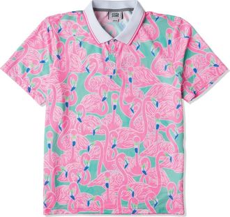 Party Pants Buncha Mingos Performance Polo in Mint Green at Nordstrom, Size Xx-Large