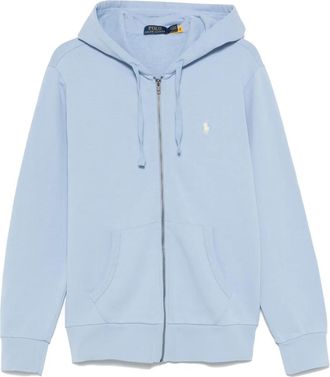 Polo Ralph Lauren Felpa in cotone con cappuccio - Blu