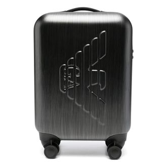 Emporio Armani Koffers, unisex, Grijs, ONE Size, Em 001929Af 15459 Cabin Trolley