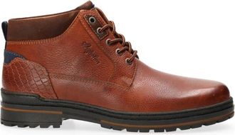 Australian Footware Middelburg Leren Veterlaarzen - Heren - Veterlaarzen - Bruin - 44 EU - Leer - Schoenen