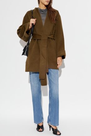 By Malene Birger Wool Coat Trinelle, Womens, Brown