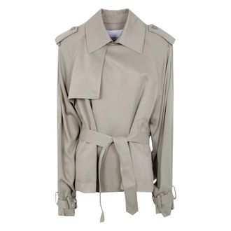 Frankie Shop Dames, Mantels, Groen, Maat: XS