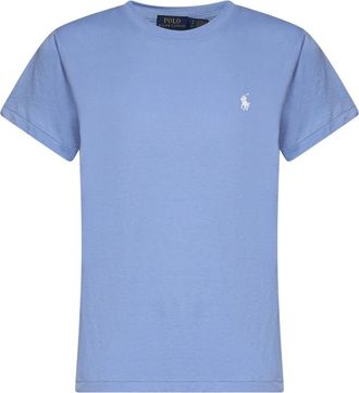 Polo Ralph Lauren Klassiek T-shirt - Dames - T-shirts - Blauw - XS - Katoen - Tops