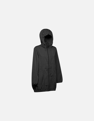 Geox Womens Geox W AURELY Womens Black Rain Jacket - Size: 14