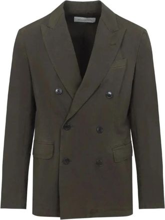 Dries Van Noten Blazers - Heren - Blazers - Groen - S - Katoen - Jassen