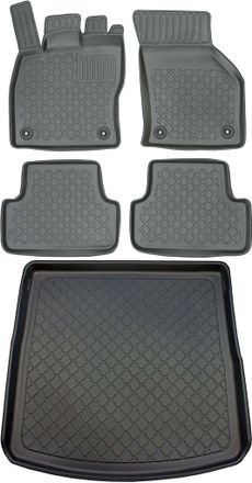 OEM Juego De Alfombrillas Para Coche Y Maletero Para Seat Leon Iii St Kombi (febrero De 2014 - Marzo De 2020)