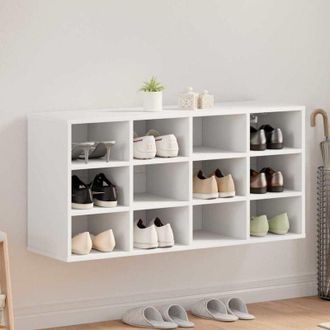 vidaXL Vidaxl - Armario Para Zapatos Con Estante Blanco 103 X 30 X 51 Cm
