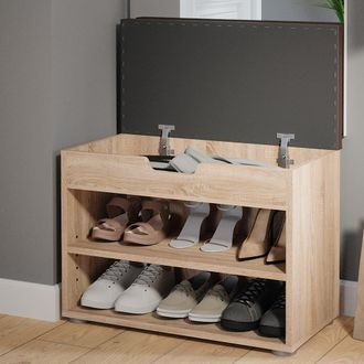 Vicco Banco Para Zapatos Rolfe, Sonoma, 60 X 45 Cm