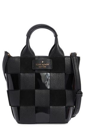 Kate Spade New York Basket Mixed Media Tote Bag in Black at Nordstrom Rack