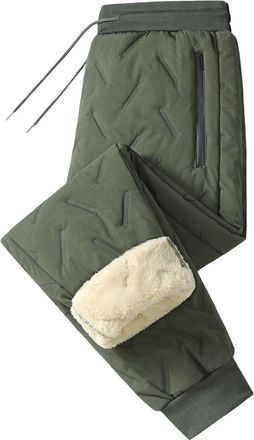 Generic Waterproof Trousers Womens Winter Warm Fleece Lined Overtrousers Comfy Soft Thicken Wool Thermal Lounge Pants Plus Size Work Trousers Hiking Outdoor J