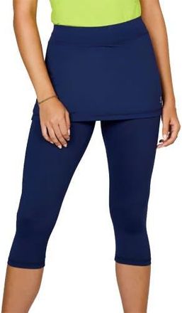 Sofibella UV Staples Abaza 13in Womens Tennis Skirt with Capri Leggings in Navy at Nordstrom, Size X-Small