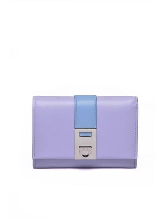 Ferragamo Purple Leather Wallet